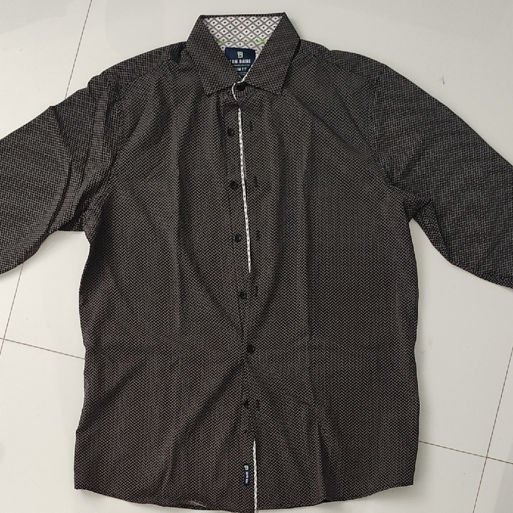 Men's Black Patterned Shirt